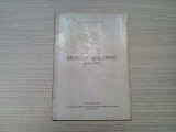 DIONISIE SOLOMOS 1798-1857 - D. V. Economidis - Arte Grafice, 1946, 48 p.