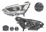 Far Ford C-Max, 05.2015-, fata, Stanga, xenon; cu lumini pentru curbe; cu LED daytime running light; D3S+H1; electric; silver; cu gas bec xenon; cu b, Valeo