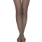 Ciorapi subțiri cu model, picațele Lurex, Fantasy Glamour Lux - Grafit, 4-L Standard