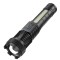 Lanterna LED Telescopica, Incarcare USB, Raza 200 m, 100W, 2 Surse de Lumina, 1200 mAh, Model P50, 16 x 3.8 x 3 cm, Negru