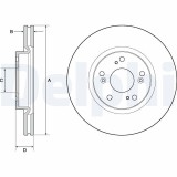 Disc frana Honda Civic IX, Civic X Motor 1.5 Vtec, 1.5 Vtec, 1.6 i-Dtec, 1.6 i-Dtec, 1.6 i-Dtec, 1.8 i-Vtec, 2.2 i-Dtec, 293x25mm, 47 mm, OE