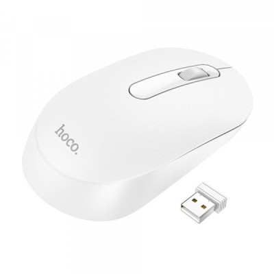 Mouse Wireless HOCO GM14, 1200DPI, Alb foto