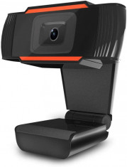 Camera web iUni Full HD 1920x1080px, Plug &amp;amp; Play, Microfon incorporat, USB 2.0, Scoala Online foto