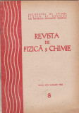 Revista De Fizica Si Chimie - Anul XXV, Nr.8 , AUGUST. 1988