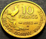 Cumpara ieftin Moneda istorica 10 FRANCI - FRANTA, anul 1951 *cod 195 - litera B, Europa