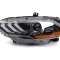 Far FORD MUSTANG, 05.2018-, partea Stanga, TYC, cu &amp;quot;lumina timp de zi&amp;quot; tip LED; Tip=USA; LED; manual; cu insertie galbena; LED