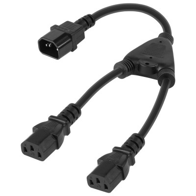 Cablu splitter alimentare PC C14 - 2x C13 2300W 10A 250V foto