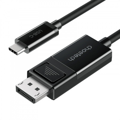 Cablu USB type C - DisplayPort 1.8m negru Choetech XCP-1803 foto