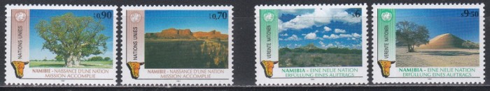 Natiunile Unite Geneva, Viena 1991 - Namibia - Nașterea unei națiuni, 2 Serii, MNH