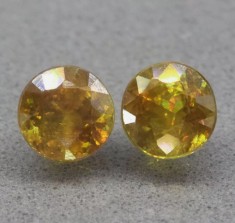 Pereche sphene/titanit foto