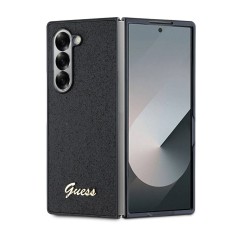 Husa Guess Glitter Script Samsung Galaxy Z Fold6 cu sclipici, negru, GUHCZFD6HGGSHK foto