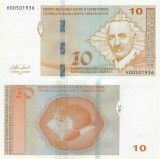 BOSNIA HERTEGOVINA █ bancnota █ 10 Konvertibilnih Marka █ 2019 █ P-81 SRB █ UNC