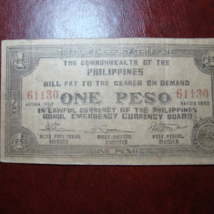 FILIPINE 1 PESO 1943