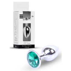 Dop Anal Plug Jewellery Silver Green