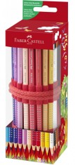 Creioane colorate grip 18 Rollup+ ascutitoare Sleeve Faber-Castell foto