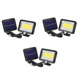 Cumpara ieftin Set 3 X Lampa Solara 100 LED-uri COB, Putere 30W,Senzor de Lumina/Miscare