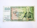 Islanda 100 Kronur 1961,bancnota din imagini la cel mai mic pret