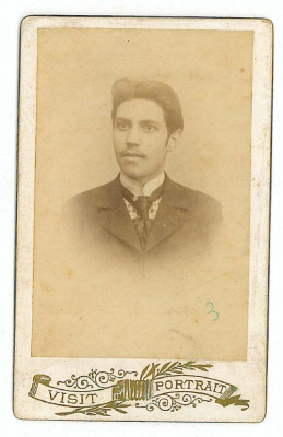 1600 - BRAILA, Man - old CDV real PHOTO foto