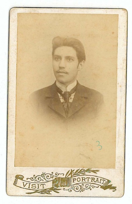 1600 - BRAILA, Man - old CDV real PHOTO