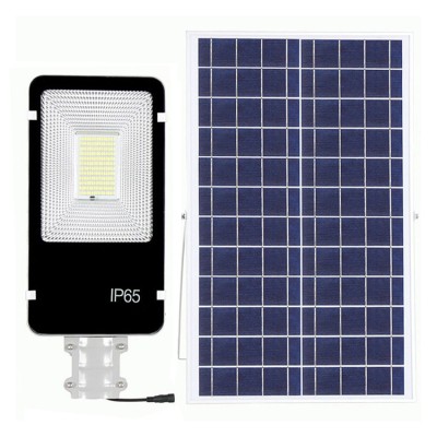Lampa solara LED, telecomanda, suport prindere, 300W foto