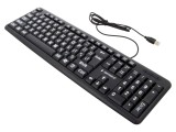 Tastatură USB Neagră cu Fir 1,5m US Layout