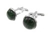 Butoni camasa cu rubin-zoisit natural 12 mm