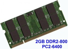 2GB DDR2-800 PC2-6400 800MHz , Memorie LAPTOP DDR2 , Testata cu Memtest86+ foto