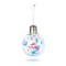 Glob de Craciun cu LED RGB &ndash; transparent &ndash; plastic &ndash; 8 cm &ndash; pe baterii LR44 Best CarHome