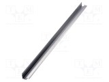 Profi profil LED &icirc;ncastrat aluminiu natural 1m KLUŚ KOZUS-CR