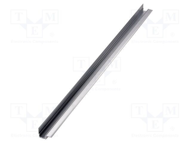 Profi profil LED &icirc;ncastrat aluminiu natural 1m KLUŚ KOZUS-CR