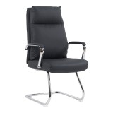 Scaun vizitator Siquel, Pako World, Negru, 58x62x105 cm