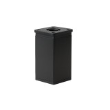Picior mobilier Leziter Uni 60 mm negru aluminiu reglabil 40 kg