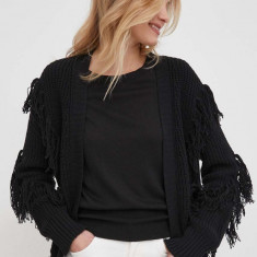 Sisley cardigan femei, culoarea negru, light