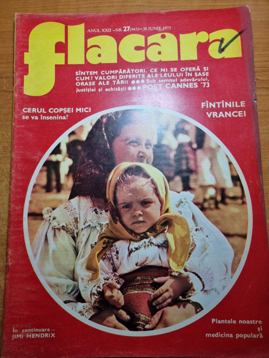 flacara 30 iunie 1973-dinamo bucuresti campioana tarii,art. u.craiova,vrancea