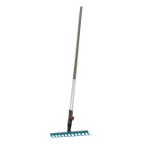 Grebla pentru sol, Gardena Combisystem 03024-20, metal, cu coada din lemn, 12 dinti, 130 cm