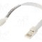 Cablu USB A mufa, USB C mufa, USB 3.0, lungime 0.23m, alb, AKYGA - AK-AD-47