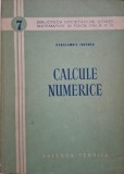 Calcule Numerice - Haralambie Ionescu - Carte Matematica