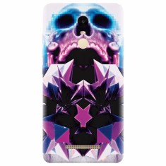 Husa silicon pentru Xiaomi Remdi Note 3, Abstract Framed Skull foto
