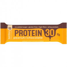 Baton Proteic cu Arahide si Ciocolata 30% Proteine 50 grame Bombus