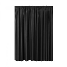 Draperie cu rejansa Jemidi, 300 x 245 cm, Negru, Poliester, 55276.01.02