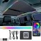 Kit LED Lumini Ambientale Auto RGB Symphony pentru Trapa sau Panoramic, Control prin Aplicatie, 2 benzi 110cm, 256 culori, Universale Rainbow