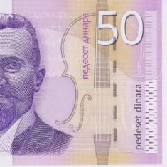 Bancnota Serbia 50 Dinari 2011 - P56a UNC