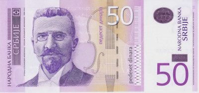 Bancnota Serbia 50 Dinari 2011 - P56a UNC foto