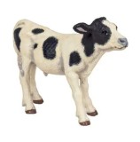 Cumpara ieftin Figurina Vitel alb cu negru