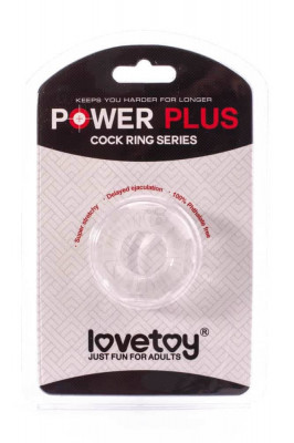 Inel Penis Power Plus Cockring 8, Transparent foto