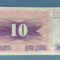 Bosnia și Herțegovina - 10 Dinara / Dinari (1992) sGF941