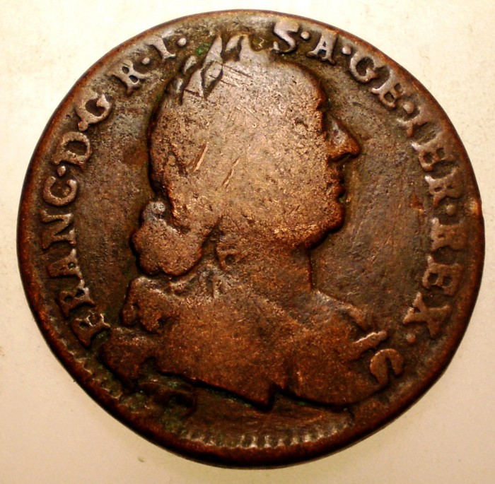 G.008 AUSTRIA FRANZ I 1 EIN KREUTZER KREUZER 1762 W