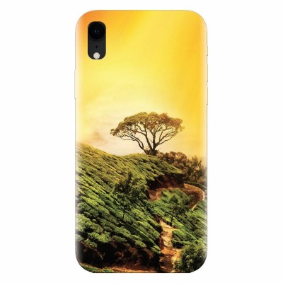 Husa silicon pentru Apple Iphone XR, Hill Top Tree Golden Light foto
