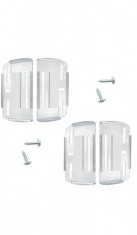 Suport de numar transparenti fara rama - set 2 bucati foto