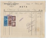 Romania, Benvenisti &amp; Eskenasy, Nota, Craiova, 1932